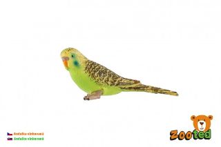 Obrázek z Andulka vlnkovaná zooted plast 9cm v sáčku 